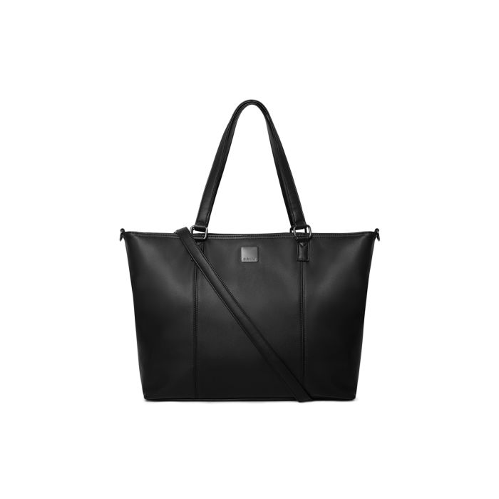 CRC005 BLACK SOFTEE FAUX LEATHER TOPPER/HANDBAG