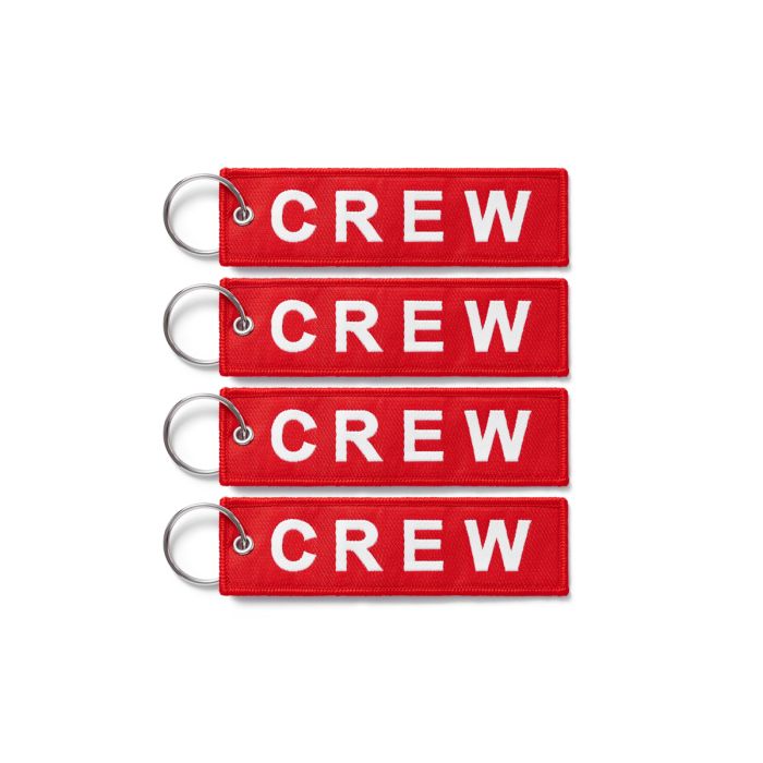 RED CREW TAGS X 4