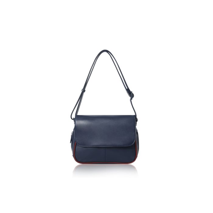 DOWN ROUTE 012 NAVY/RED PIPING CREW HANDBAG (BA Brands Approved)
