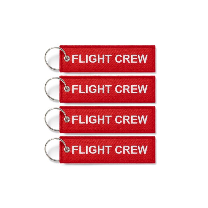 RED FLIGHT CREW TAGS X 4