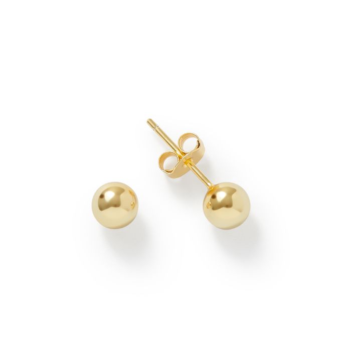 5mm GOLD STUD EARRING