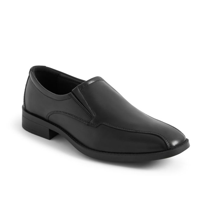 IMAC BLACK LEATHER TRAMLINE SLIP ON