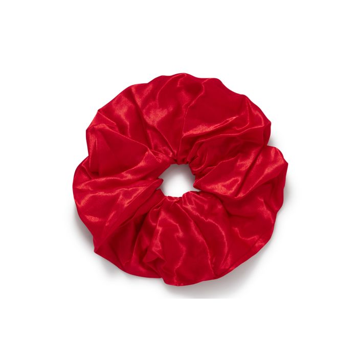 16cm LARGE RED SATIN SCRUNCHIE