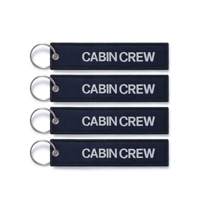 SET OF 4 NAVY CABIN CREW TAGS