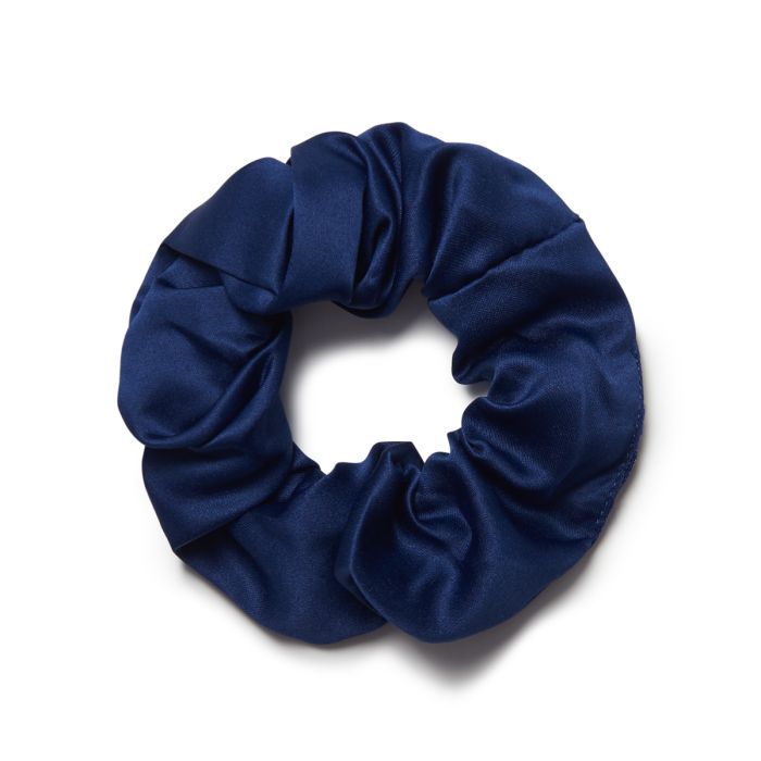 MOLLY & ROSE NAVY SATIN SCRUNCHIE