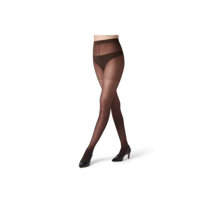 ONE PAIR OF SILKY FIRM SUPPORT TIGHTS: BARELY BLACK
