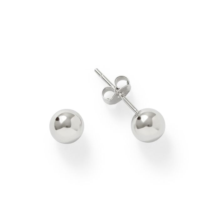 6mm SILVER STUD EARRING