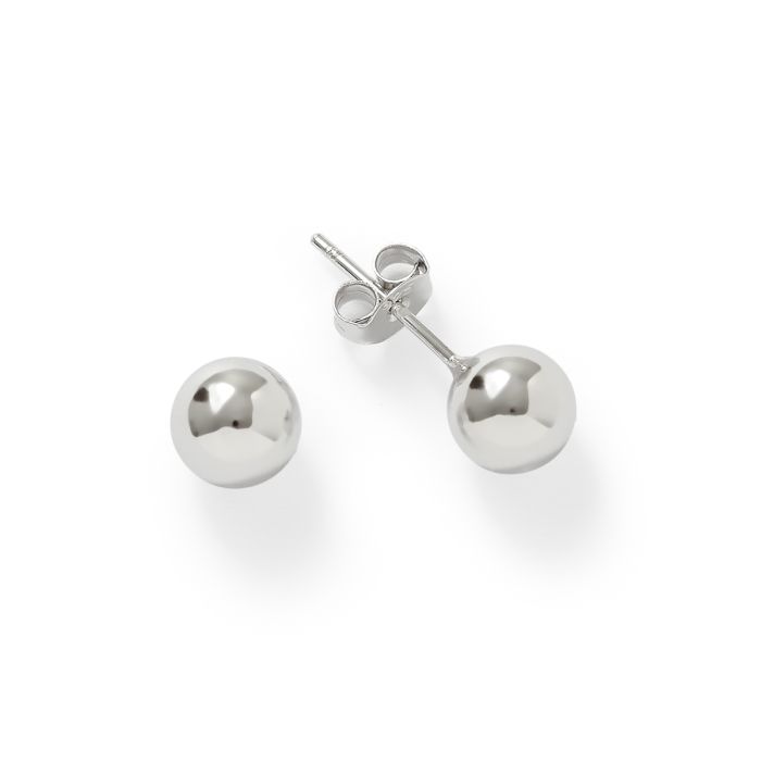 7mm SILVER STUD EARRING