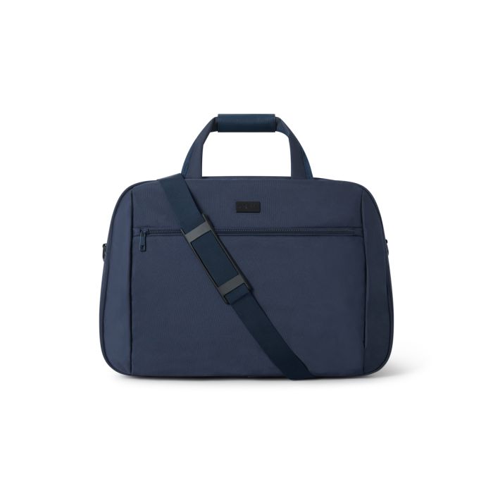 T-23059 LARGE NAVY BLUE CREW TOPPER BAG WITH POCKET SLEAVE T0 FIT OVER SUITCASE HANDLE