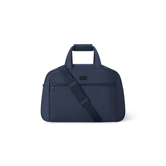 T-23059 MEDIUM NAVY BLUE CREW TOPPER BAG WITH POCKET SLEAVE T0 FIT OVER SUITCASE HANDLE